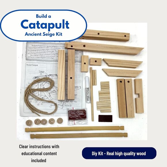 NEW Pathfinders Medieval Catapult Trebuchet Siege Engine Catapult Building Set K - Picture 7 of 14